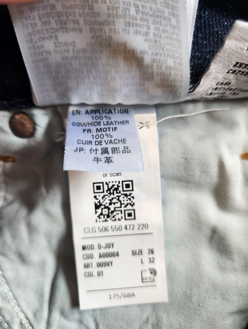 Diesel D-Joy 009VY High Rise Slim Tapered Denim Jeans Blue Wash W26 Like New Y2K - Picture 8 of 15